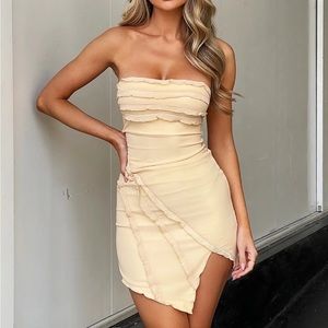 Tiger Mist Dionne Dress - Yellow butter
